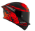 [KYT] Мотошлем TT-REVO COMBUSTION ORANGE, цвет Красный Матовый фото в интернет-магазине FrontFlip.Ru