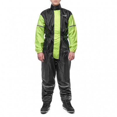 MOTEQ Дождевик BUBLLE DOG Комбинезон Черный/Желтый фото в интернет-магазине FrontFlip.Ru