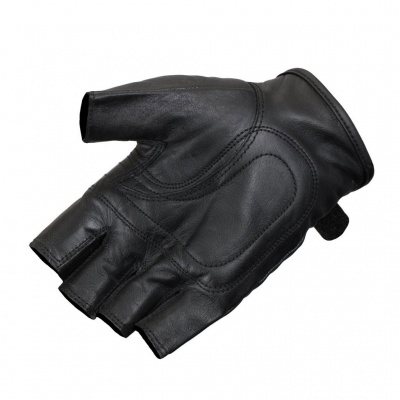 [PROUD TO RIDE] Перчатки без пальцев 202 кожа, цвет Черный фото в интернет-магазине FrontFlip.Ru
