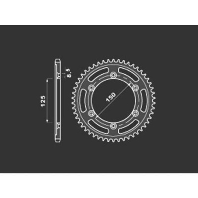 PBR Звезда задняя    4507-40   (сталь) фото в интернет-магазине FrontFlip.Ru