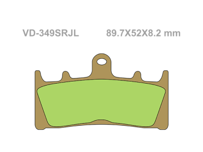 VESRAH Тормозные колодки  VD-349SRJL  (248) фото в интернет-магазине FrontFlip.Ru