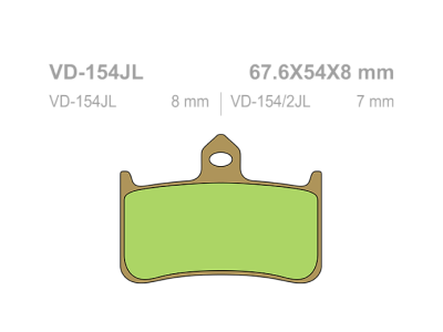 VESRAH Тормозные колодки  VD-154JL  (203) фото в интернет-магазине FrontFlip.Ru