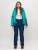 Горнолыжный костюм женский зеленого цвета 051911Z фото в интернет-магазине FrontFlip.Ru