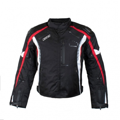 [RUSH] Мотокуртка HAZARD текстиль, цвет Черный фото в интернет-магазине FrontFlip.Ru