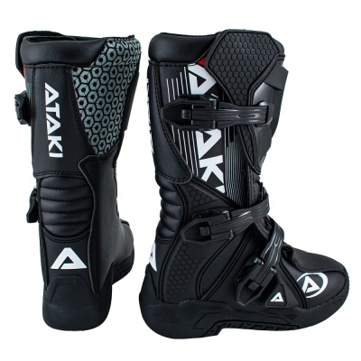Мотоботы кроссовые ATAKI MX-001Y, черный фото в интернет-магазине FrontFlip.Ru
