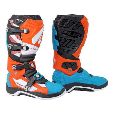 FORMA Ботинки PILOT WHITE/ORANGE/AQUA фото в интернет-магазине FrontFlip.Ru