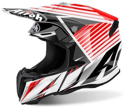 AIROH шлем кросс TWIST STRANGE RED GLOSS фото в интернет-магазине FrontFlip.Ru