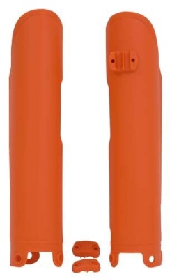 RTech Защита вилки SX/SXF/EXC125-525 00-07 # LC4/SMC/DUKE620-660 03-07 оранжевая (moto parts) фото в интернет-магазине FrontFlip.Ru