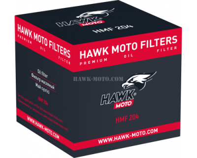 Фильтр масляный HAWK MOTO HFM 204 фото в интернет-магазине FrontFlip.Ru