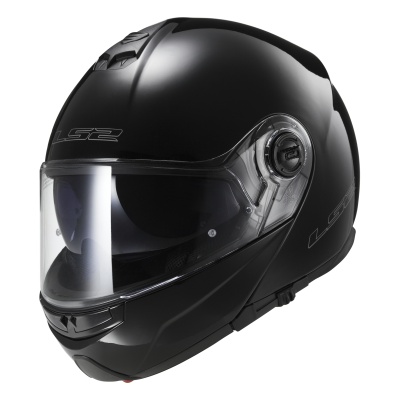 Шлем с двойным стеклом для снегохода и квадроцикла LS2 FF325 STROBE SNOW Solid черный фото в интернет-магазине FrontFlip.Ru