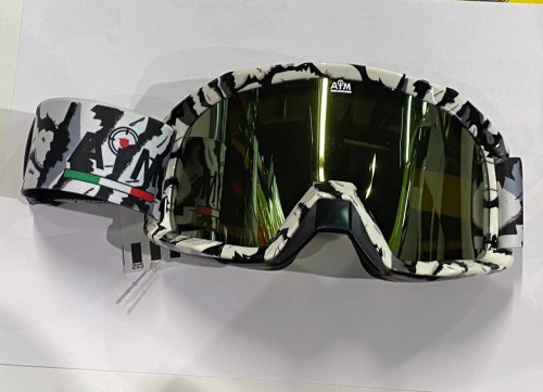 Очки снегоходные с двойной линзой AiM (PRO) 186-100 Black Matt фото в интернет-магазине FrontFlip.Ru
