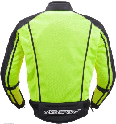 AGVSPORT Мотоциклетная летняя куртка SOLARE желтая фото в интернет-магазине FrontFlip.Ru