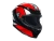 AGV Шлем K-6 E2206 HYPHEN BLACK/RED/WHITE фото в интернет-магазине FrontFlip.Ru