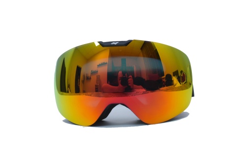 Зимние очки HAWK MOTO Snow Star (зеркальные оранжевые) фото в интернет-магазине FrontFlip.Ru