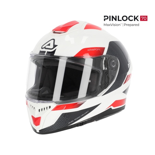 Шлем Acerbis KRAPON 22-06 White/Red фото в интернет-магазине FrontFlip.Ru