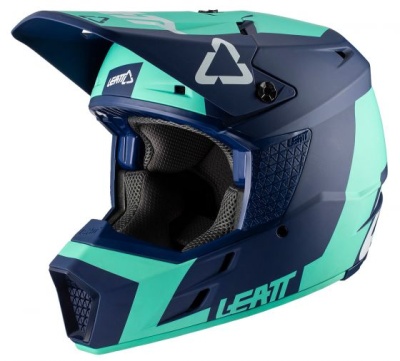 Мотошлем подростковый Leatt GPX 3.5 Junior Helmet Aqua фото в интернет-магазине FrontFlip.Ru
