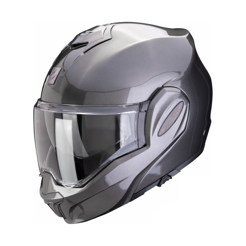 [SCORPION EXO] Мотошлем EXO-TECH EVO PRO SOLID, цвет Серый Металлик фото в интернет-магазине FrontFlip.Ru