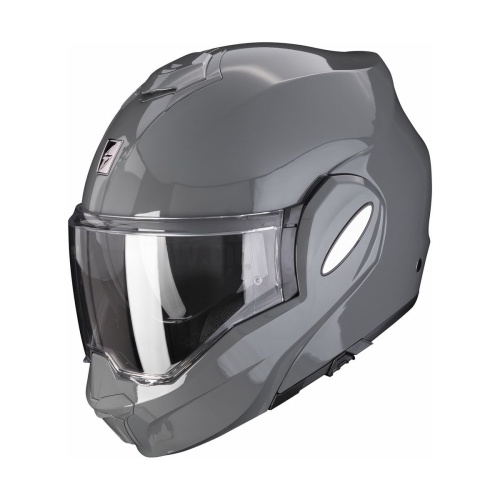 [SCORPION EXO] Мотошлем EXO-TECH EVO SOLID, цвет Серый фото в интернет-магазине FrontFlip.Ru