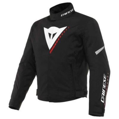 DAINESE Куртка ткань VELOCE D-DRY A66 BLK/WHITE/LAVA-RED фото в интернет-магазине FrontFlip.Ru