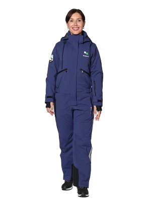 SNOW HEADQUARTER Горнолыжный комбинезон женский BB-0257 Темно-синий фото в интернет-магазине FrontFlip.Ru