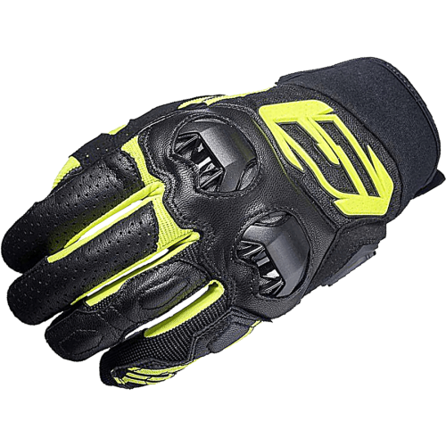 FIVE Перчатки SF3 BLACK/FLUO YELLOW фото в интернет-магазине FrontFlip.Ru
