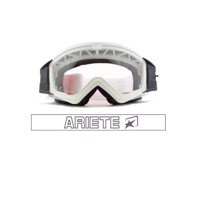 ARIETE Кроссовые очки (маска) MUDMAX - WHITE / CLEAR LENS NO PINS (moto parts) фото в интернет-магазине FrontFlip.Ru