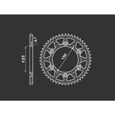 PBR Звезда задняя    899-48   (сталь) фото в интернет-магазине FrontFlip.Ru