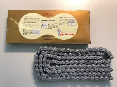 Цепь ROLON 428NOR 122 звена, сальниковая O-Ring, замок защёлка фото в интернет-магазине FrontFlip.Ru
