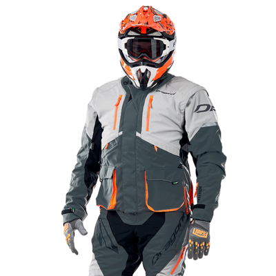 Dragonfly Куртка Эндуро Freeride DF Dark Grey-Orange фото в интернет-магазине FrontFlip.Ru