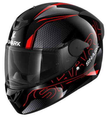 Шлем SHARK D-SKWAL 2 CADIUM Black/Red/Black фото в интернет-магазине FrontFlip.Ru