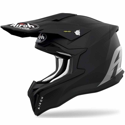 AIROH шлем кросс STRYCKER COLOR BLACK MATT фото в интернет-магазине FrontFlip.Ru