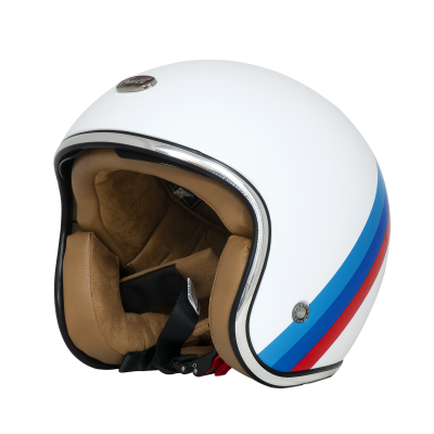 Шлем Beon B-108 WHITE/RED/BLUE фото в интернет-магазине FrontFlip.Ru