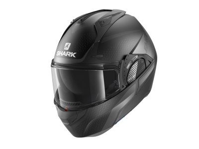 Шлем SHARK EVO GT ENCKE MAT Black/Grey фото в интернет-магазине FrontFlip.Ru