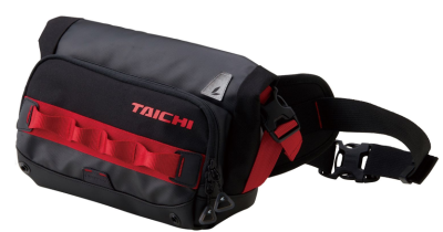 Сумка на пояс водонепроницаемая Taichi WP HIP BAG Black/Red 5L фото в интернет-магазине FrontFlip.Ru