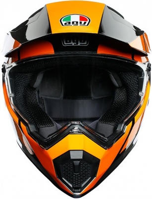 Шлем AGV AX-9 MULTI Trail Gunmetal/Orange фото в интернет-магазине FrontFlip.Ru