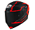 [SUOMY] Мотошлем TRACK-1 REACTION, цвет Черный Матовый/Красный