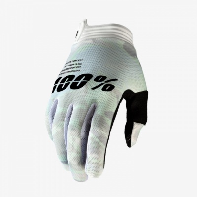 Мотоперчатки 100% ITrack Glove White Camo фото в интернет-магазине FrontFlip.Ru