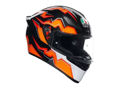 AGV Шлем K-1 E2206 KRIPTON BLACK/ORANGE фото в интернет-магазине FrontFlip.Ru
