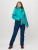 Горнолыжный костюм женский зеленого цвета 051911Z фото в интернет-магазине FrontFlip.Ru