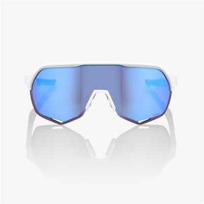 Очки спортивные 100% S2 Matte White / HIPER Blue Multilayer Mirror Lens (61003-407-01) фото в интернет-магазине FrontFlip.Ru