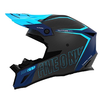 Снегоходный шлем 509 Altitude 2.0 Carbon 3K High-Flow Cyan Navy