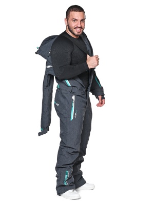 SNOW HEADQUARTER Снегоходный комбинезон мужской A-89001 Серый фото в интернет-магазине FrontFlip.Ru