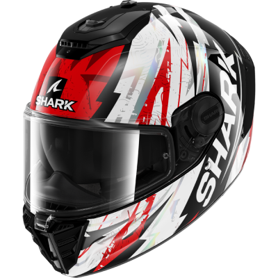 Шлем Shark SPARTAN RS HIBOLT Black/Red/White фото в интернет-магазине FrontFlip.Ru