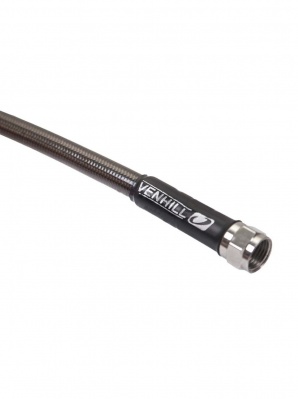 [VENHILL] Тормозной шланг армированный 400 мм, цвет Карбон фото в интернет-магазине FrontFlip.Ru
