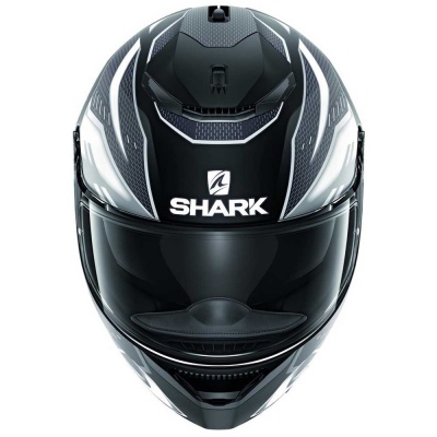 SHARK Шлем SPARTAN 1.2 ANTHEON MAT KWK Черный Матовый/Белый Матовый фото в интернет-магазине FrontFlip.Ru