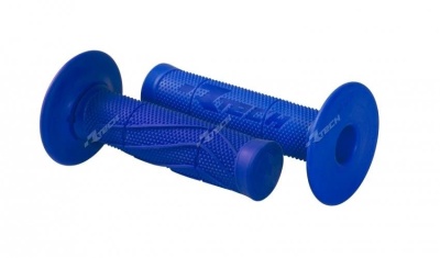 RTech Ручки на руль Wave Soft Grips 115мм синие (moto parts) фото в интернет-магазине FrontFlip.Ru