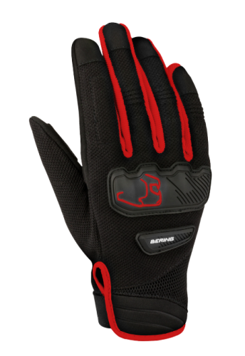 Перчатки Bering YORK Black/Red фото в интернет-магазине FrontFlip.Ru