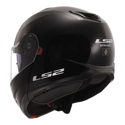 LS2 Мотошлем FF908 STROBE II Solid глянцевый черный фото в интернет-магазине FrontFlip.Ru