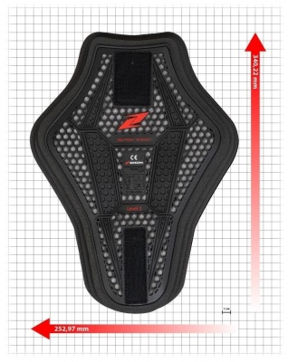 Вставка защитная ZANDONA Esatech back insert 253x340mm черн фото в интернет-магазине FrontFlip.Ru