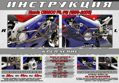 ARMOR BIKE ( 1031G5 ) Honda CBR 600 F4i G5 (Город) фото в интернет-магазине FrontFlip.Ru